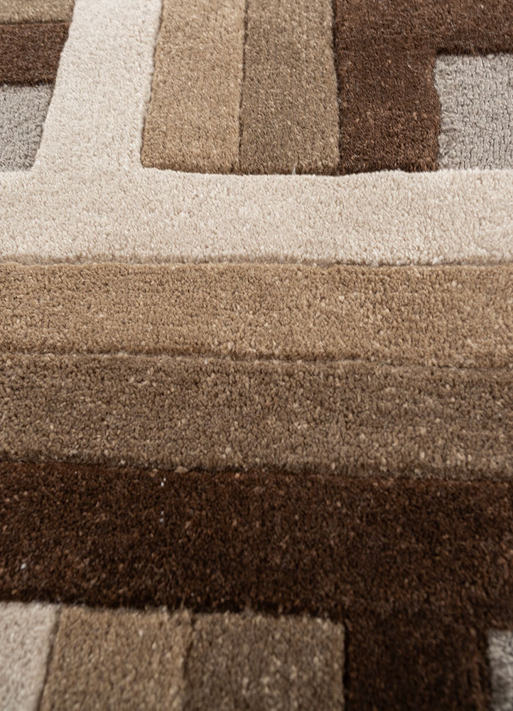 wild wanderlust beige and brown pet hand tufted Rug - CloseUp