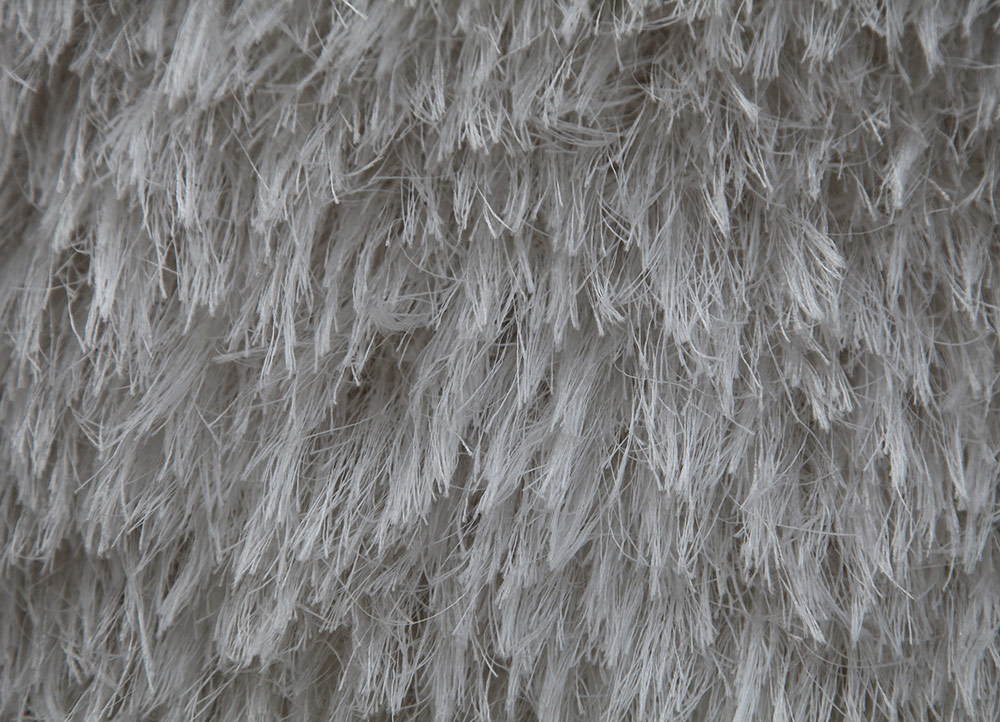 basis ivory polyester shag Rug - CloseUp