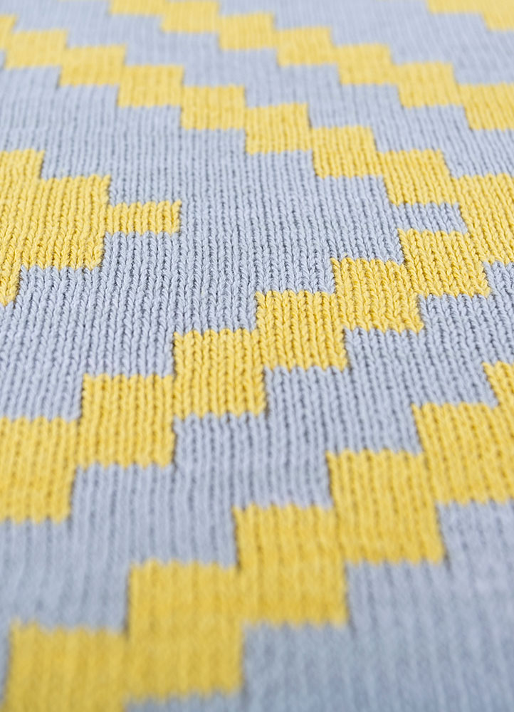 bespoke sile grey and black polyester hand loom Home Textile - CloseUp