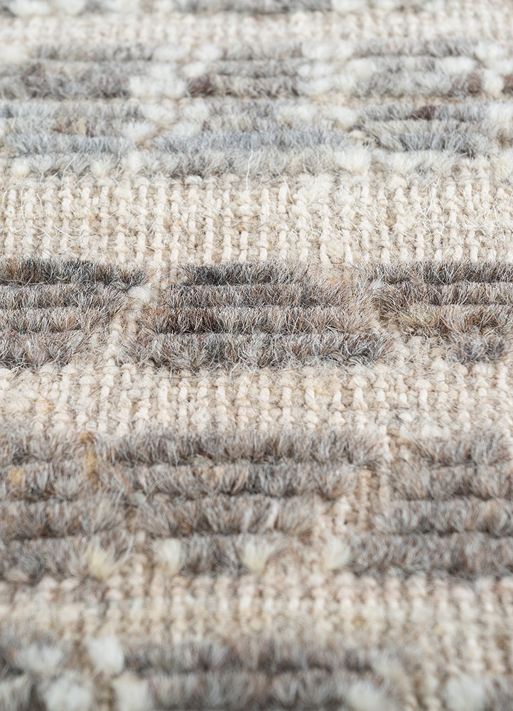manifest ivory afghan wool hand knotted Rug - CloseUp