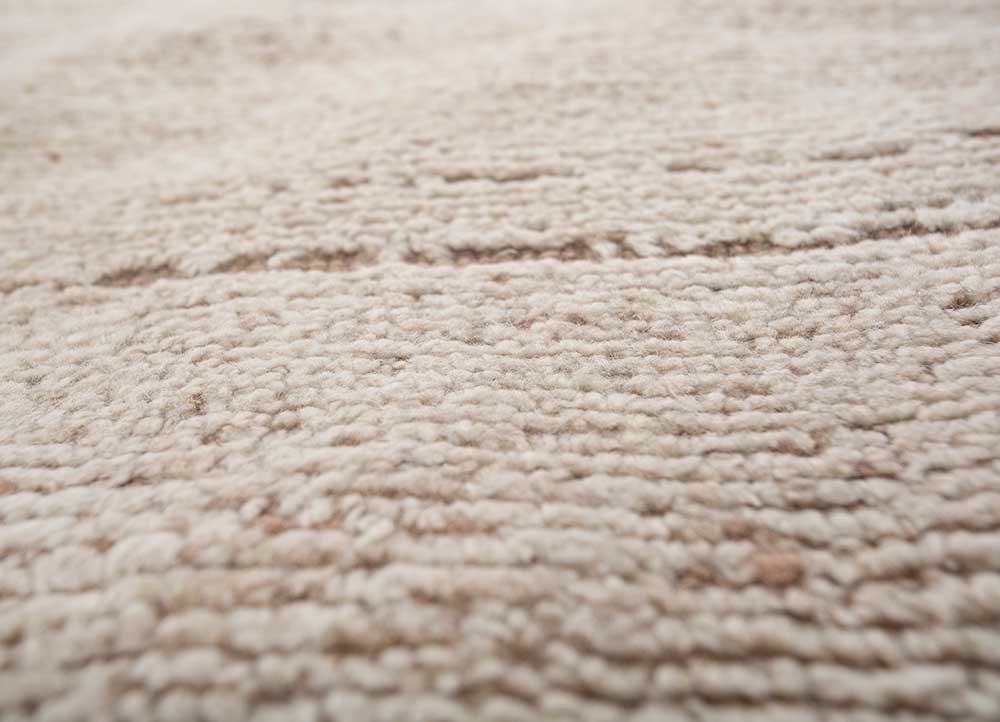 manifest gold afghan wool hand knotted Rug - CloseUp