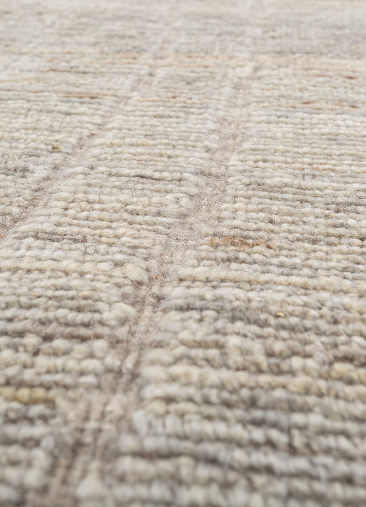 manifest blue afghan wool hand knotted Rug - CloseUp
