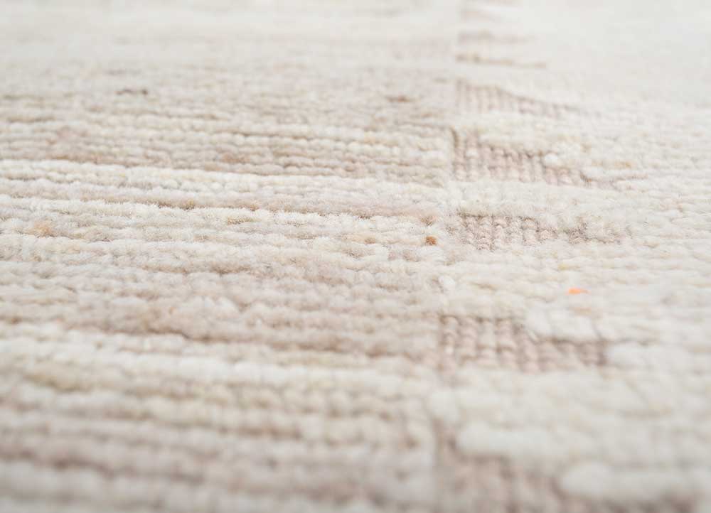 manifest ivory afghan wool hand knotted Rug - CloseUp