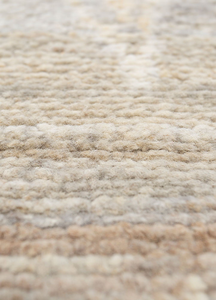 manifest grey and black afghan wool hand knotted Rug - CloseUp