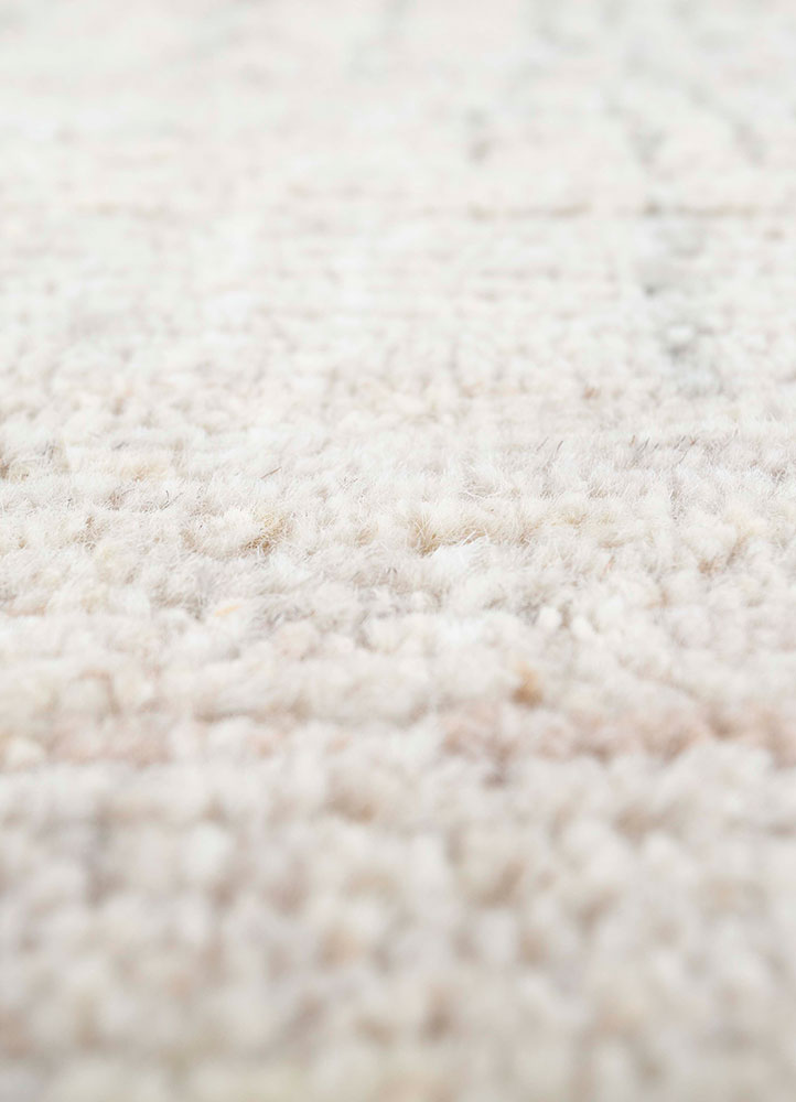manifest ivory afghan wool hand knotted Rug - CloseUp