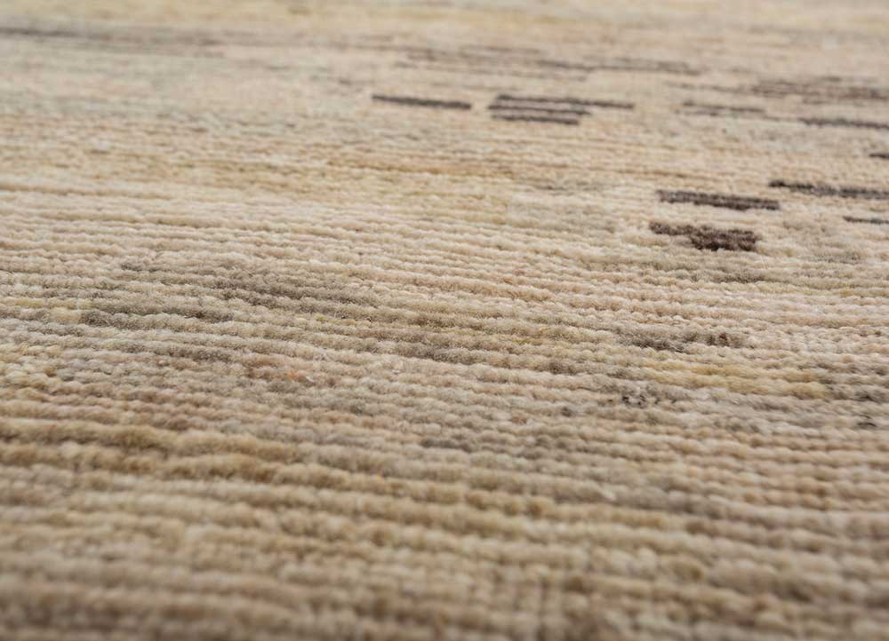 blythe grey and black afghan wool hand knotted Rug - CloseUp