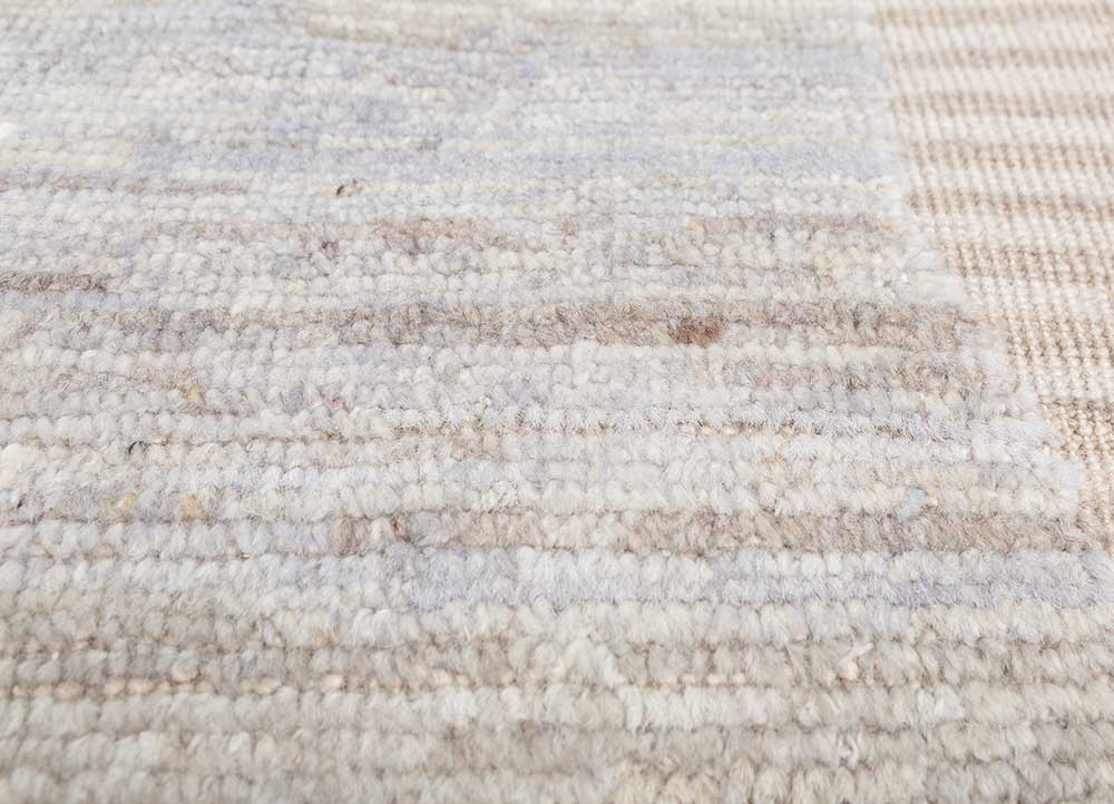 blythe grey and black afghan wool hand knotted Rug - CloseUp