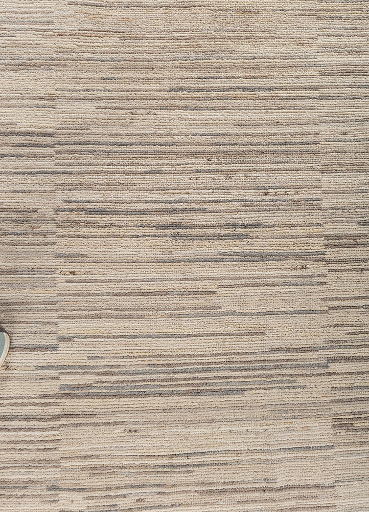 manifest ivory afghan wool hand knotted Rug - CloseUp