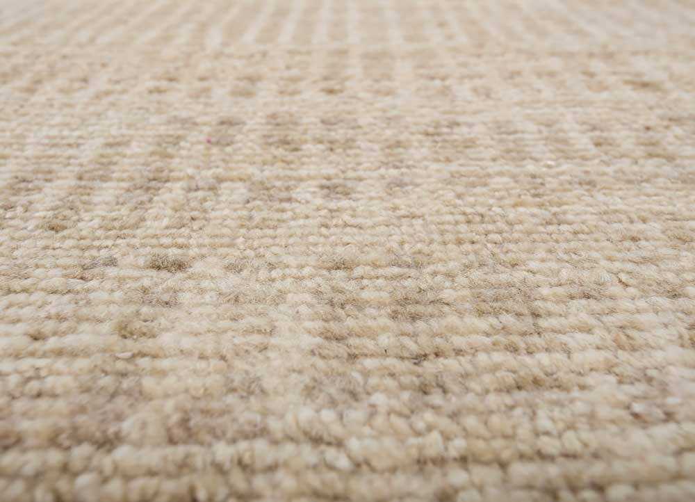 manifest gold afghan wool hand knotted Rug - CloseUp