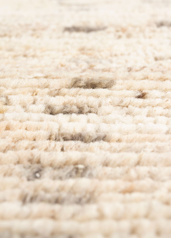 manifest ivory afghan wool hand knotted Rug - CloseUp