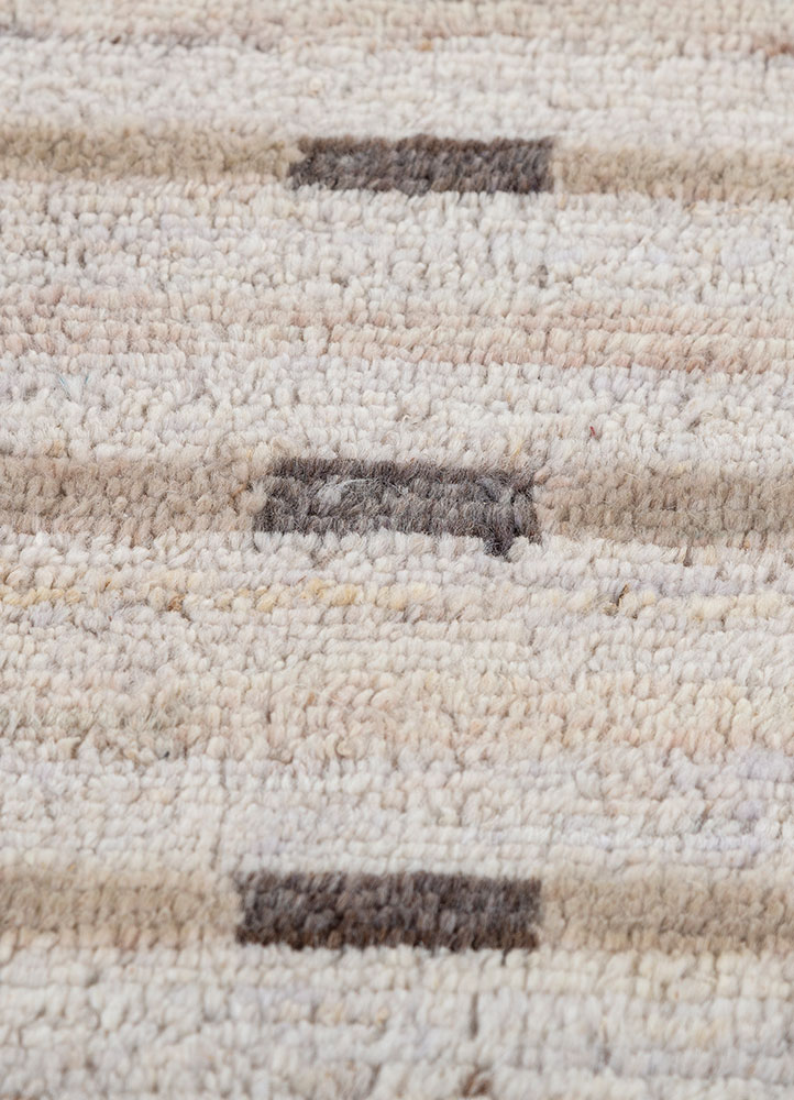 manifest ivory afghan wool hand knotted Rug - CloseUp