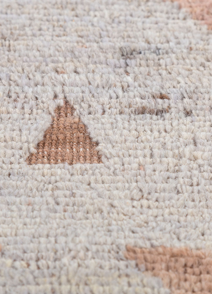 manifest ivory afghan wool hand knotted Rug - CloseUp