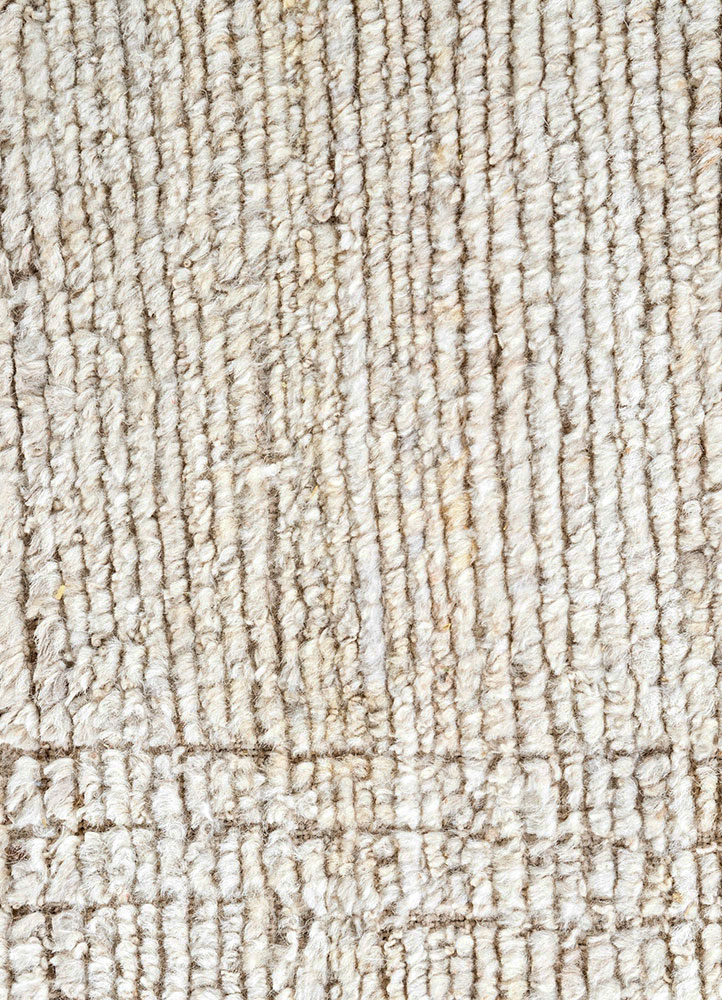 manifest ivory afghan wool hand knotted Rug - CloseUp