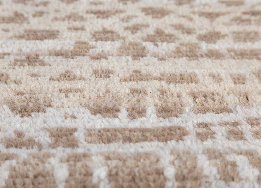 manifest ivory afghan wool hand knotted Rug - CloseUp