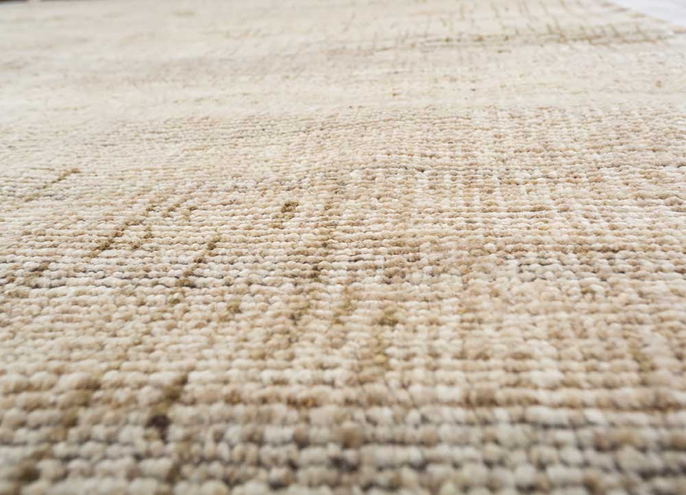 manifest ivory afghan wool hand knotted Rug - CloseUp