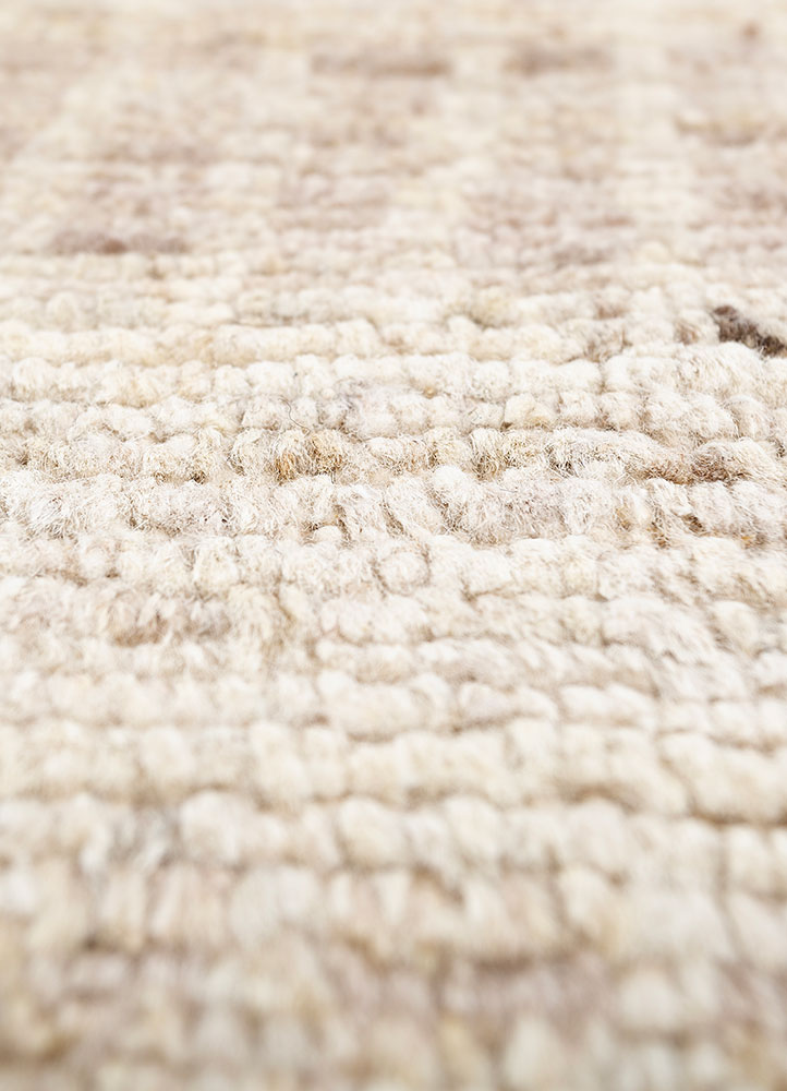 manifest ivory afghan wool hand knotted Rug - CloseUp