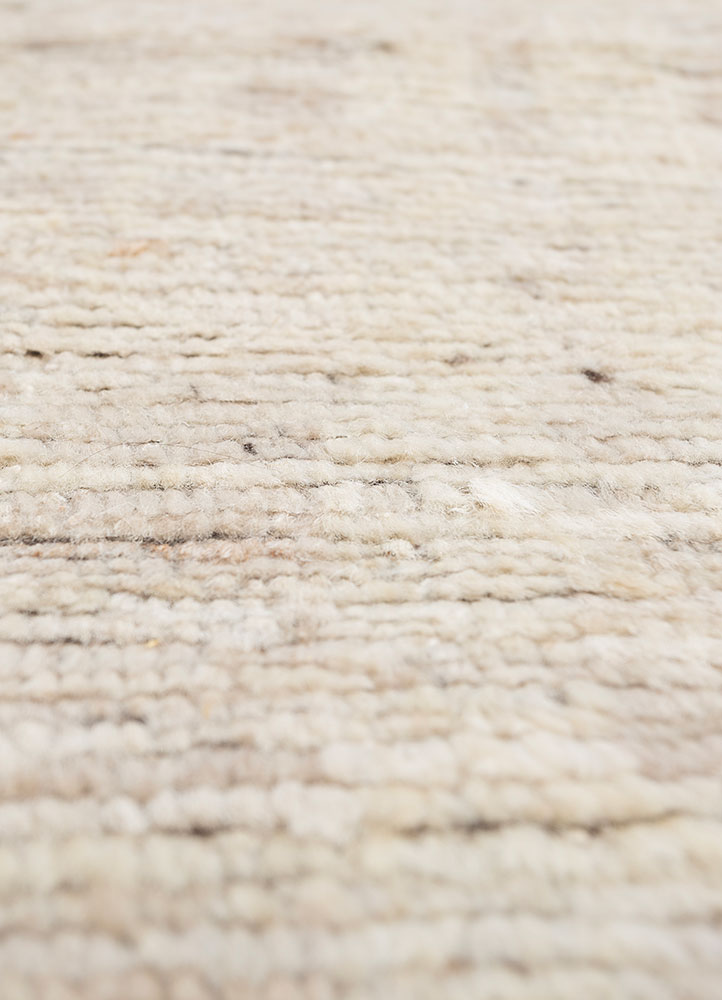 manifest ivory afghan wool hand knotted Rug - CloseUp
