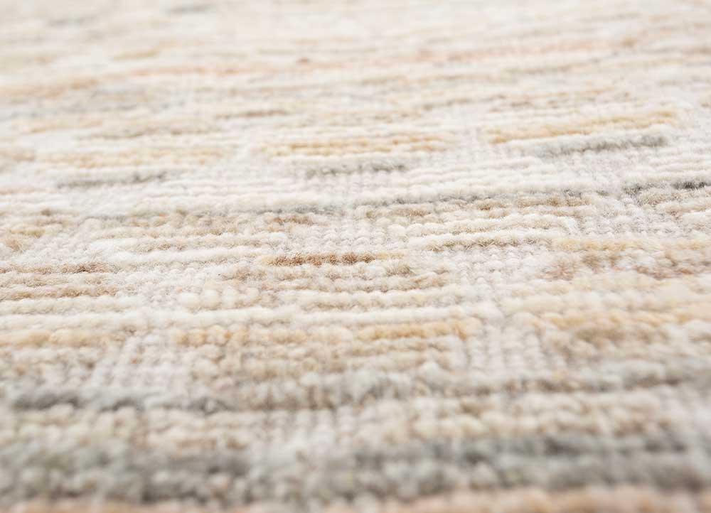 manifest blue afghan wool hand knotted Rug - CloseUp