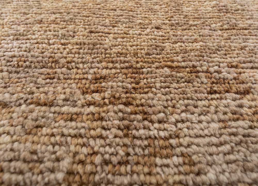 manifest red and orange afghan wool hand knotted Rug - CloseUp