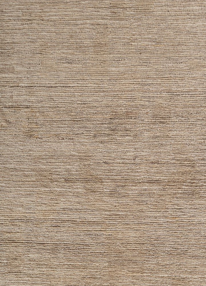 manifest beige and brown wool hand knotted Rug - CloseUp