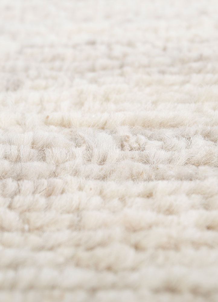 manifest ivory afghan wool hand knotted Rug - CloseUp