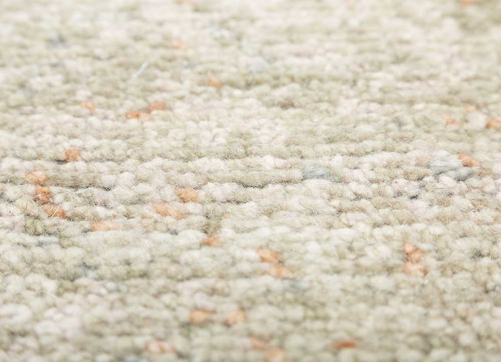 entropy ivory wool hand knotted Rug - CloseUp