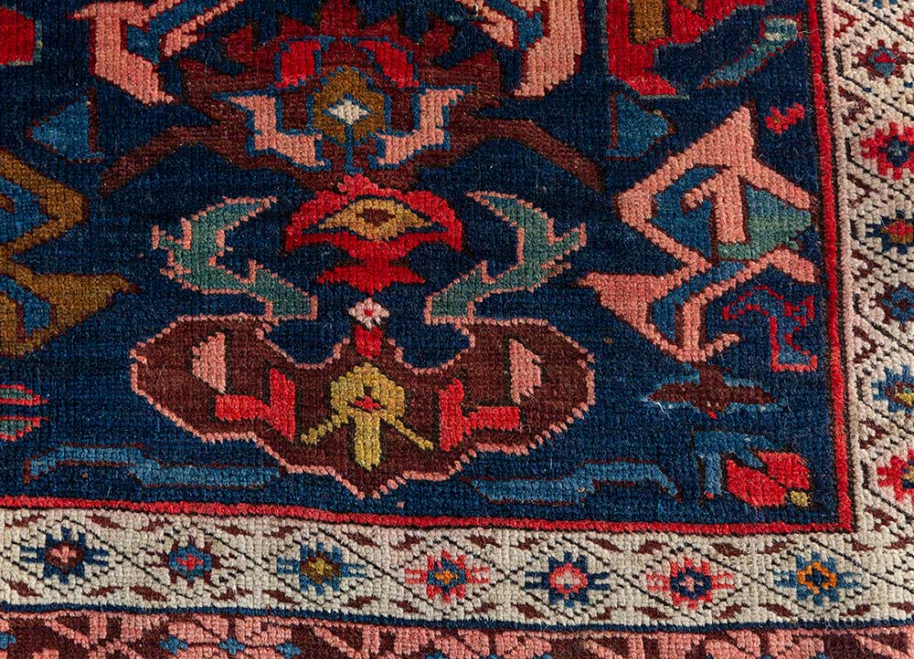 nuray multi wool hand knotted Rug - CloseUp