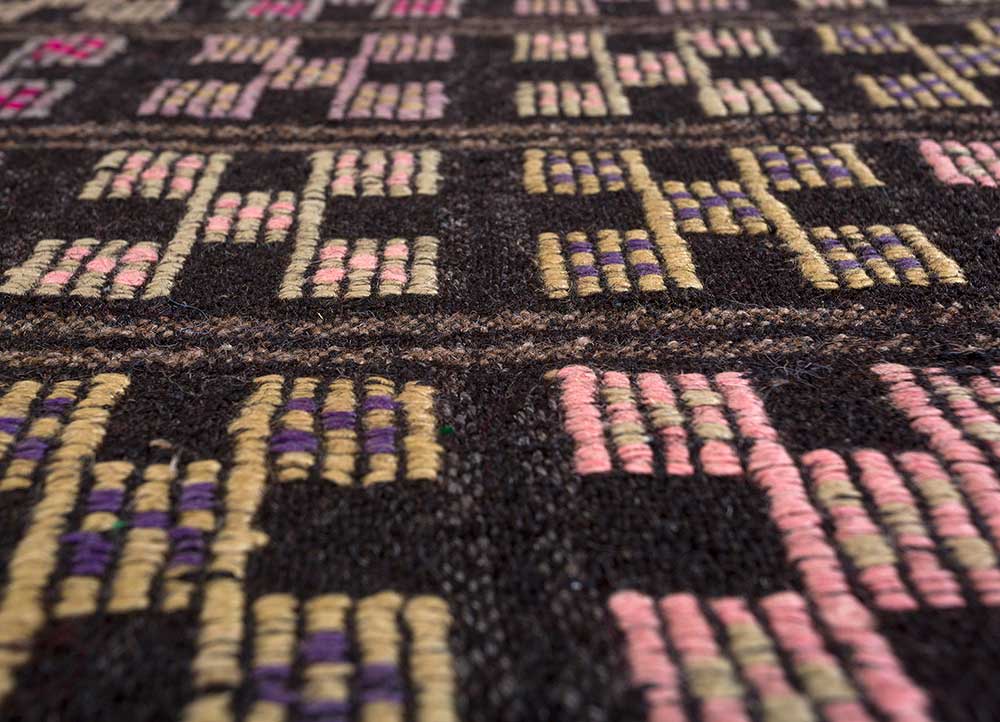nuray multi wool hand knotted Rug - CloseUp
