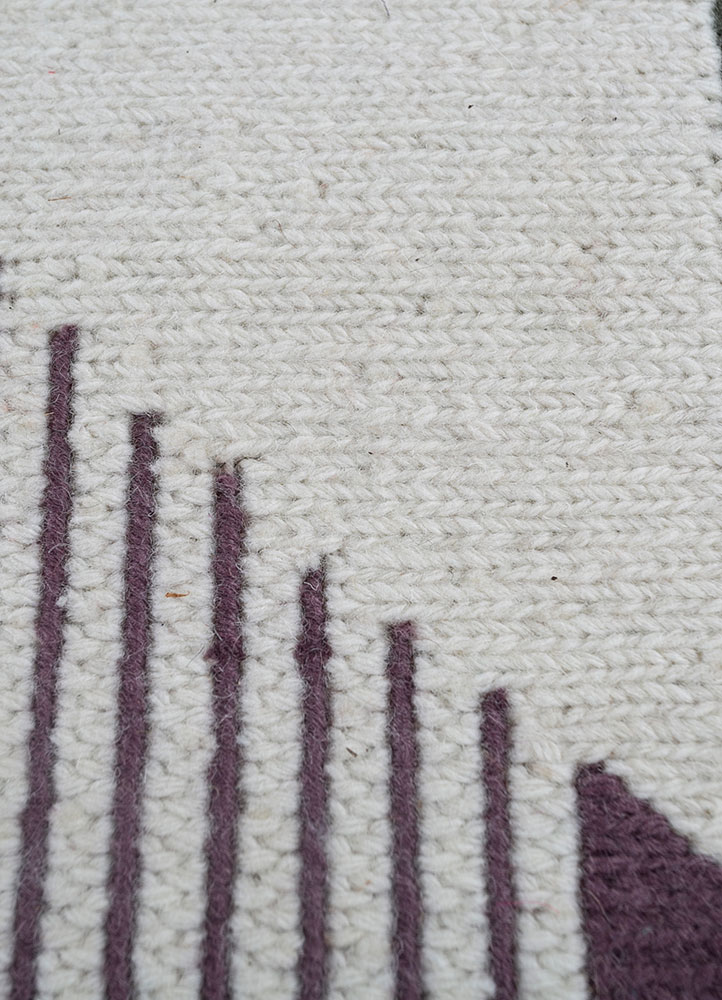 indusbar multi wool flat weaves Rug - CloseUp