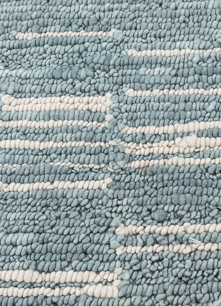 blythe ivory wool hand knotted Rug - CloseUp