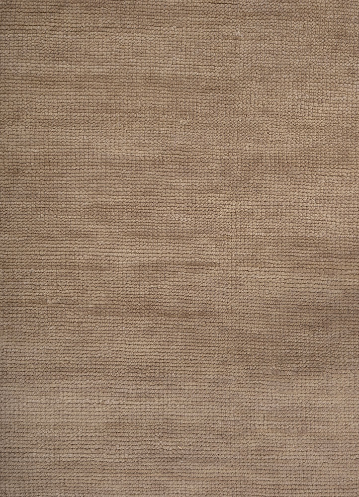 entropy beige and brown wool hand knotted Rug - CloseUp