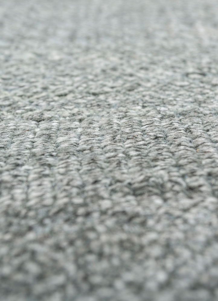 kairos blue wool and viscose hand knotted Rug - CloseUp