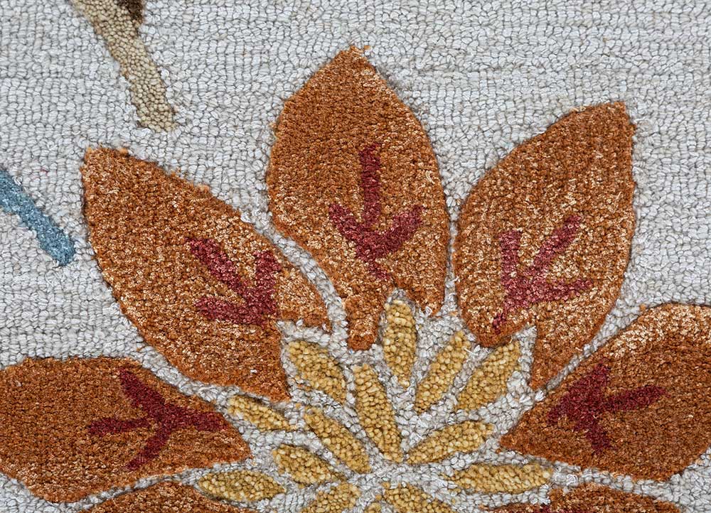 hacienda ivory wool and viscose  Rug - CloseUp