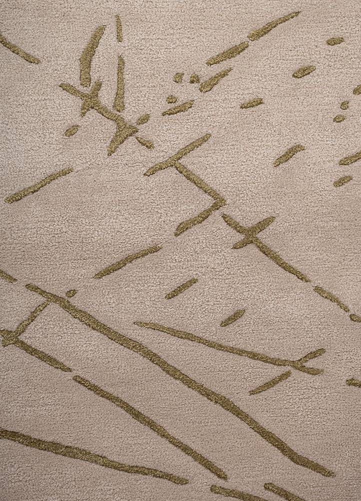 aprezo ivory wool and viscose hand tufted Rug - CloseUp