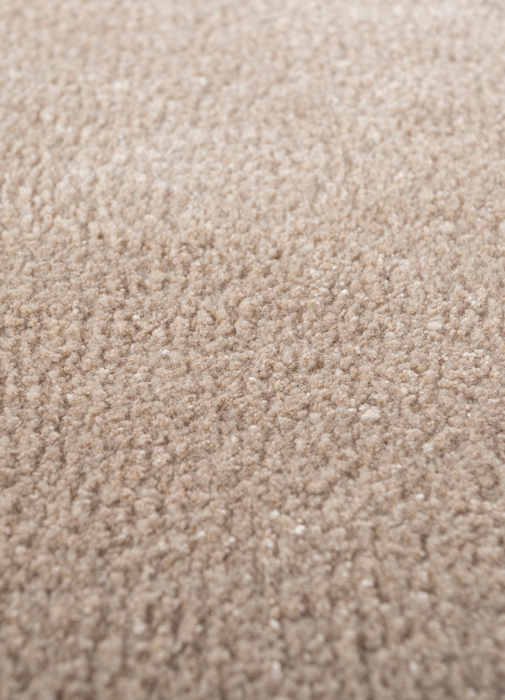 linear ivory wool and viscose hand tufted Rug - CloseUp