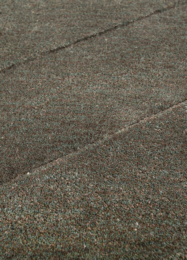 caliedo blue wool and viscose hand tufted Rug - CloseUp