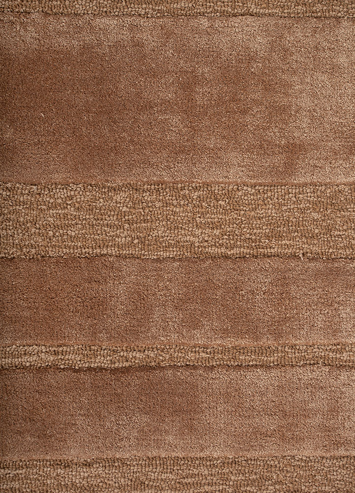 cera red and orange wool and viscose hand tufted Rug - CloseUp