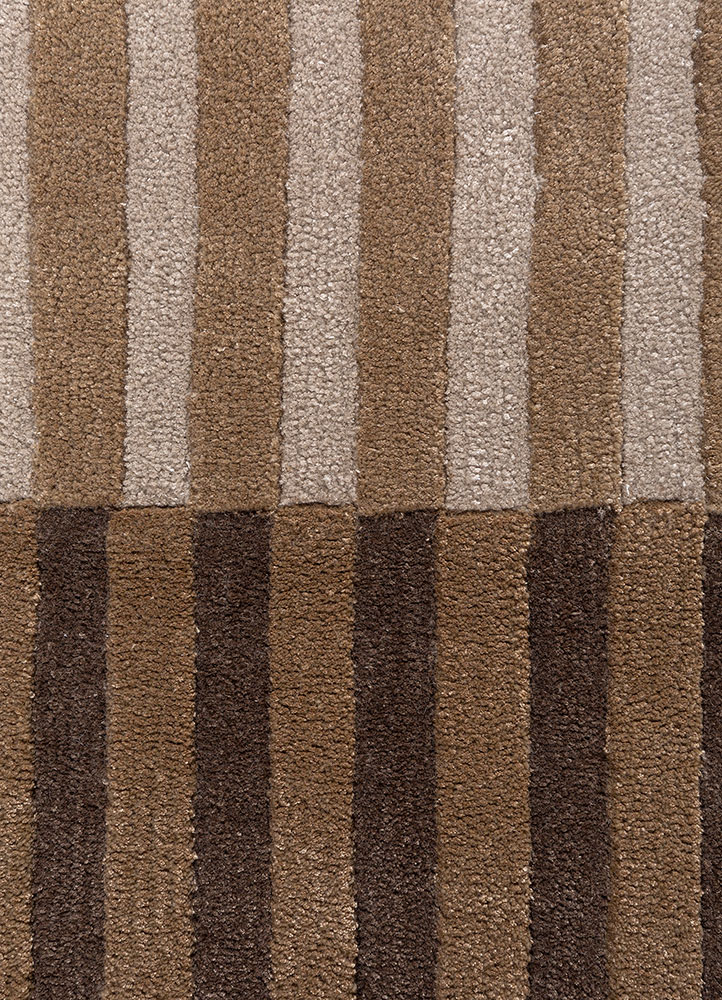 caliedo ivory wool and viscose hand tufted Rug - CloseUp