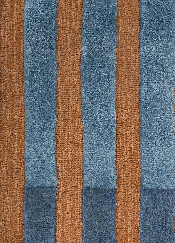 caliedo red and orange wool and viscose hand tufted Rug - CloseUp