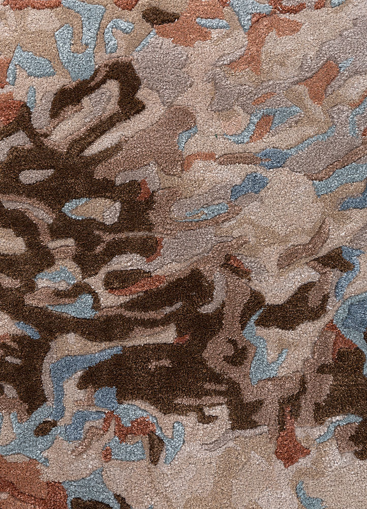 genesis ivory wool and viscose hand tufted Rug - CloseUp