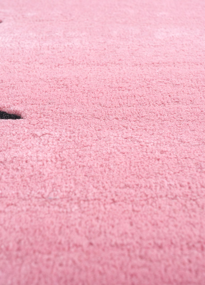 jaipur wunderkammer pink and purple wool and viscose hand tufted Rug - CloseUp