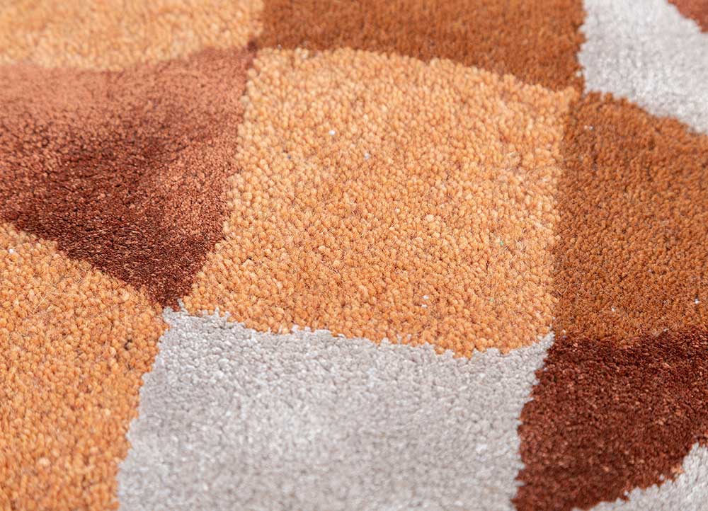confetti grey and black wool and viscose hand tufted Rug - CloseUp