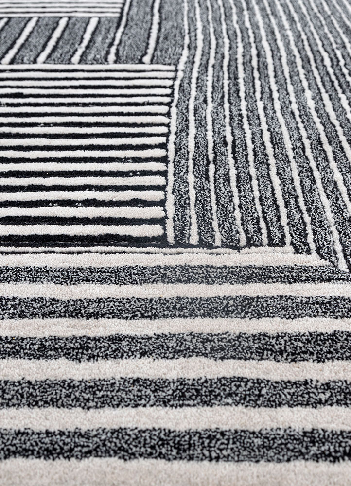 caliedo ivory wool hand tufted Rug - CloseUp