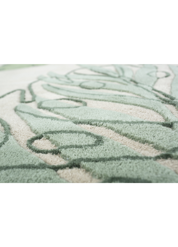 aprezo ivory wool hand tufted Rug - CloseUp