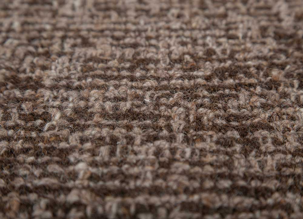 pathways beige and brown wool hand tufted Rug - CloseUp