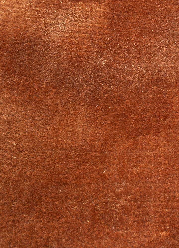 cera red and orange viscose hand tufted Rug - CloseUp
