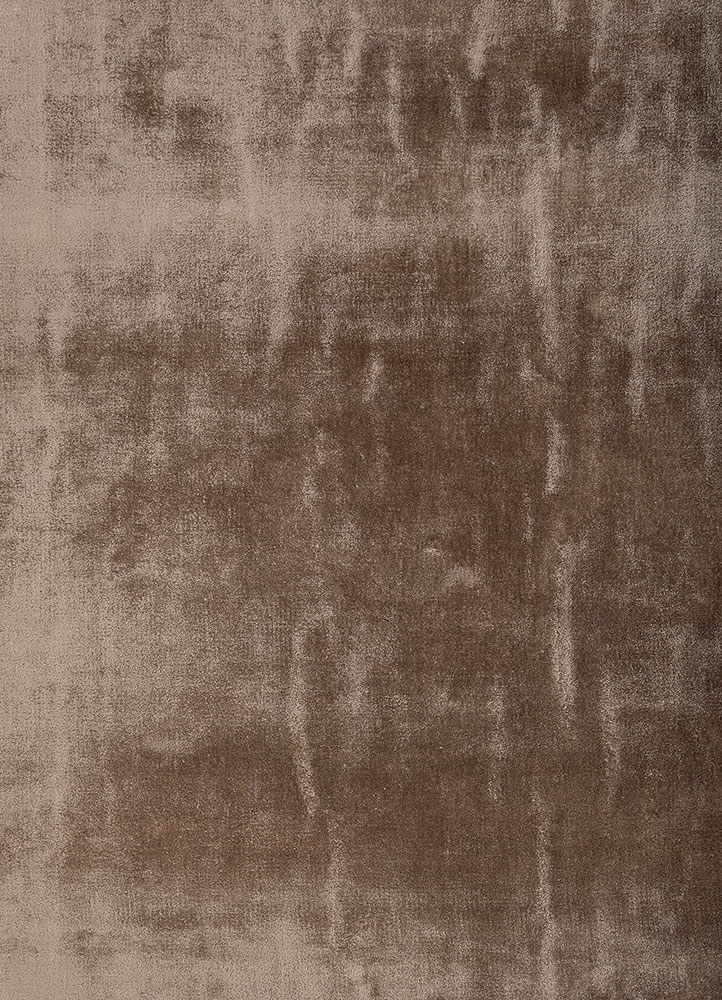 cera beige and brown viscose hand tufted Rug - CloseUp