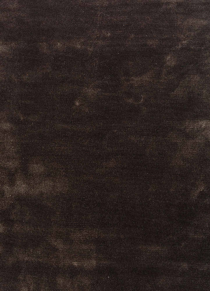 cera grey and black viscose hand tufted Rug - CloseUp