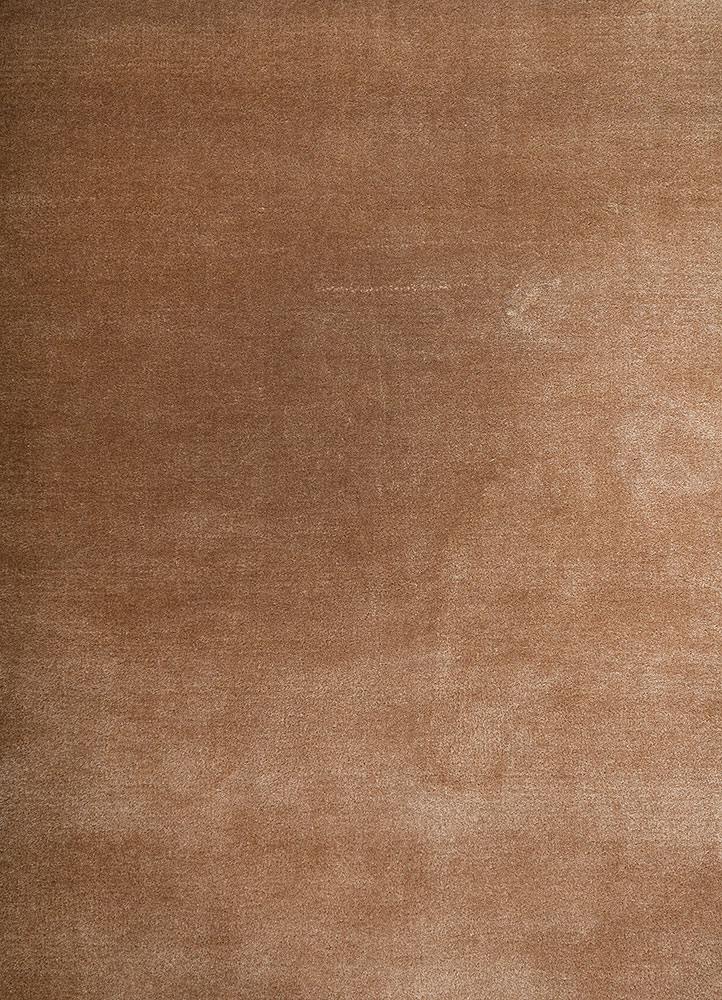 cera beige and brown viscose hand tufted Rug - CloseUp