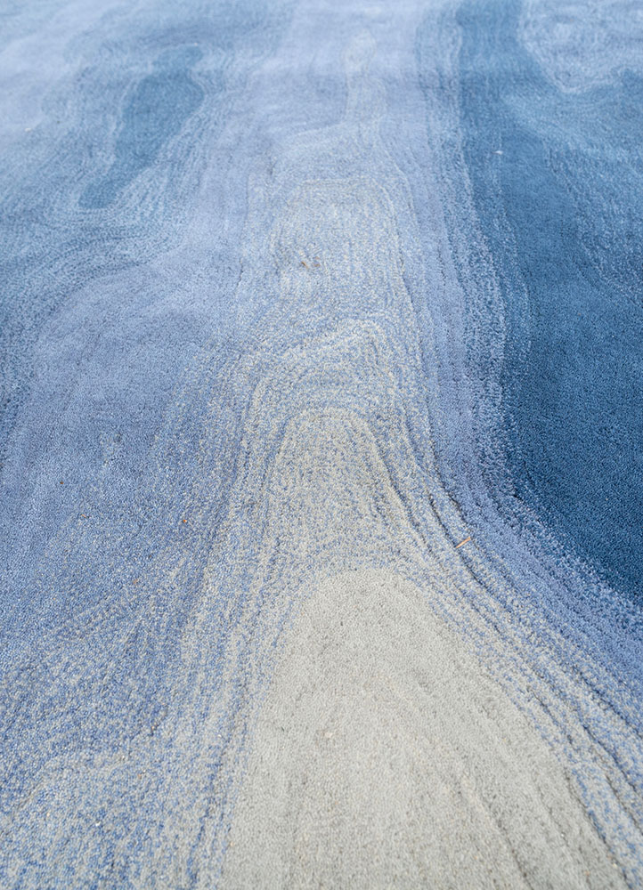 aprezo ivory wool hand tufted Rug - CloseUp